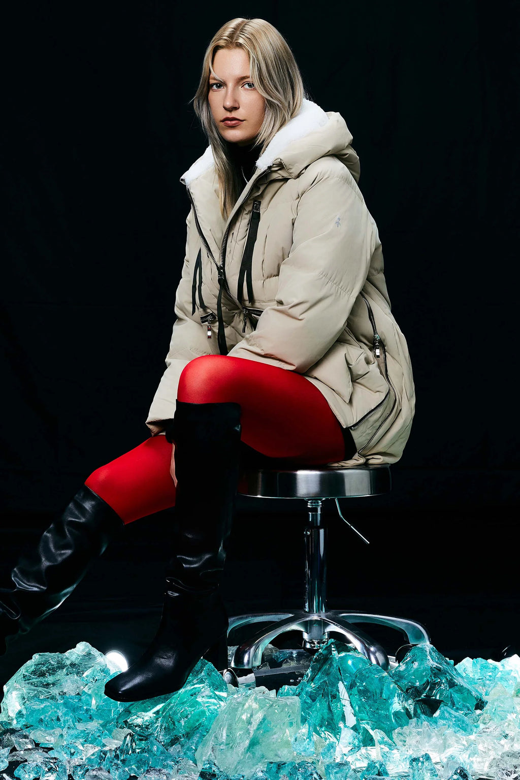 Evara™ Damska Kurtka Puchowa Gruba&nbsp;