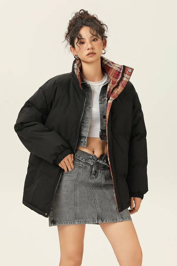 Ciepła, zimowa, wodoodporna kurtka puchowa