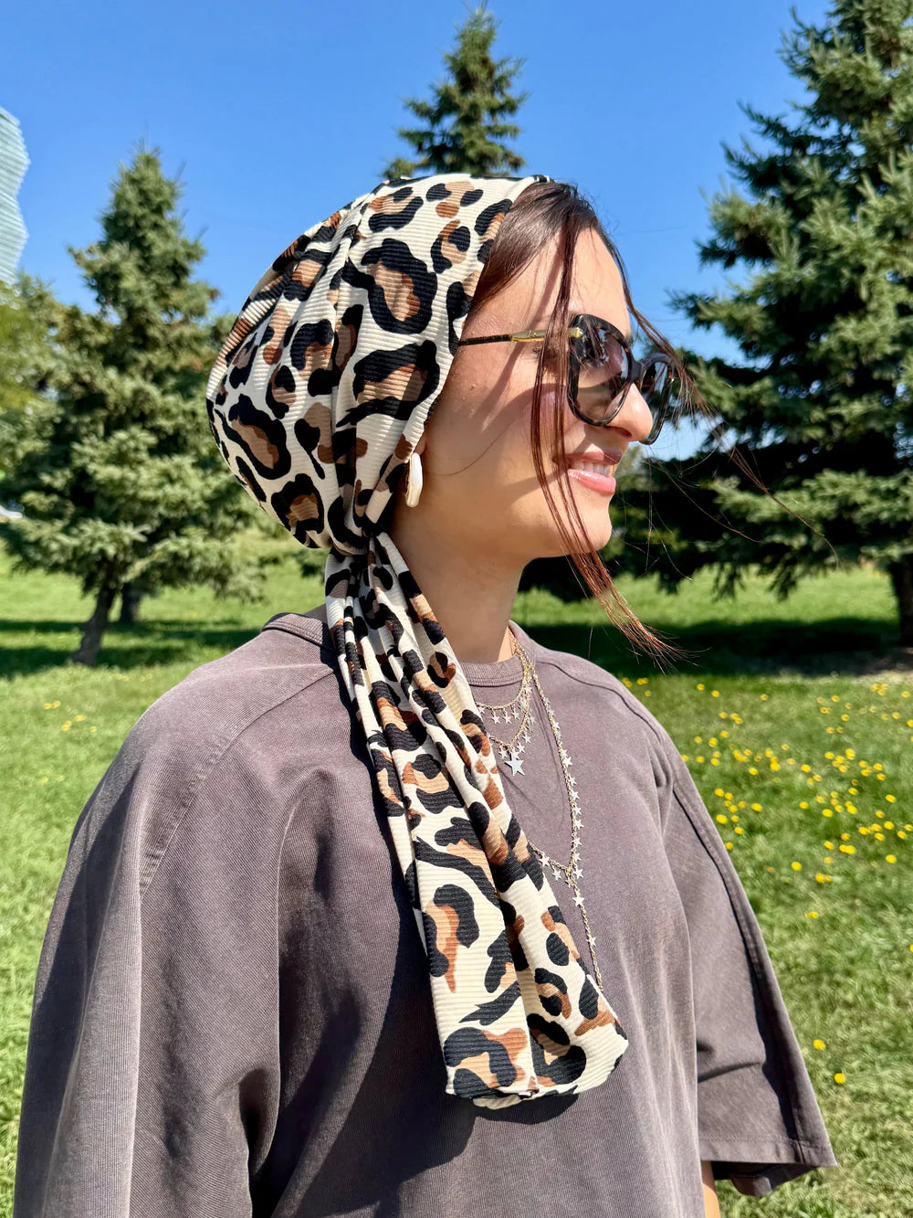 Koszulka żebrowana Beanie Wrap - Drukowana