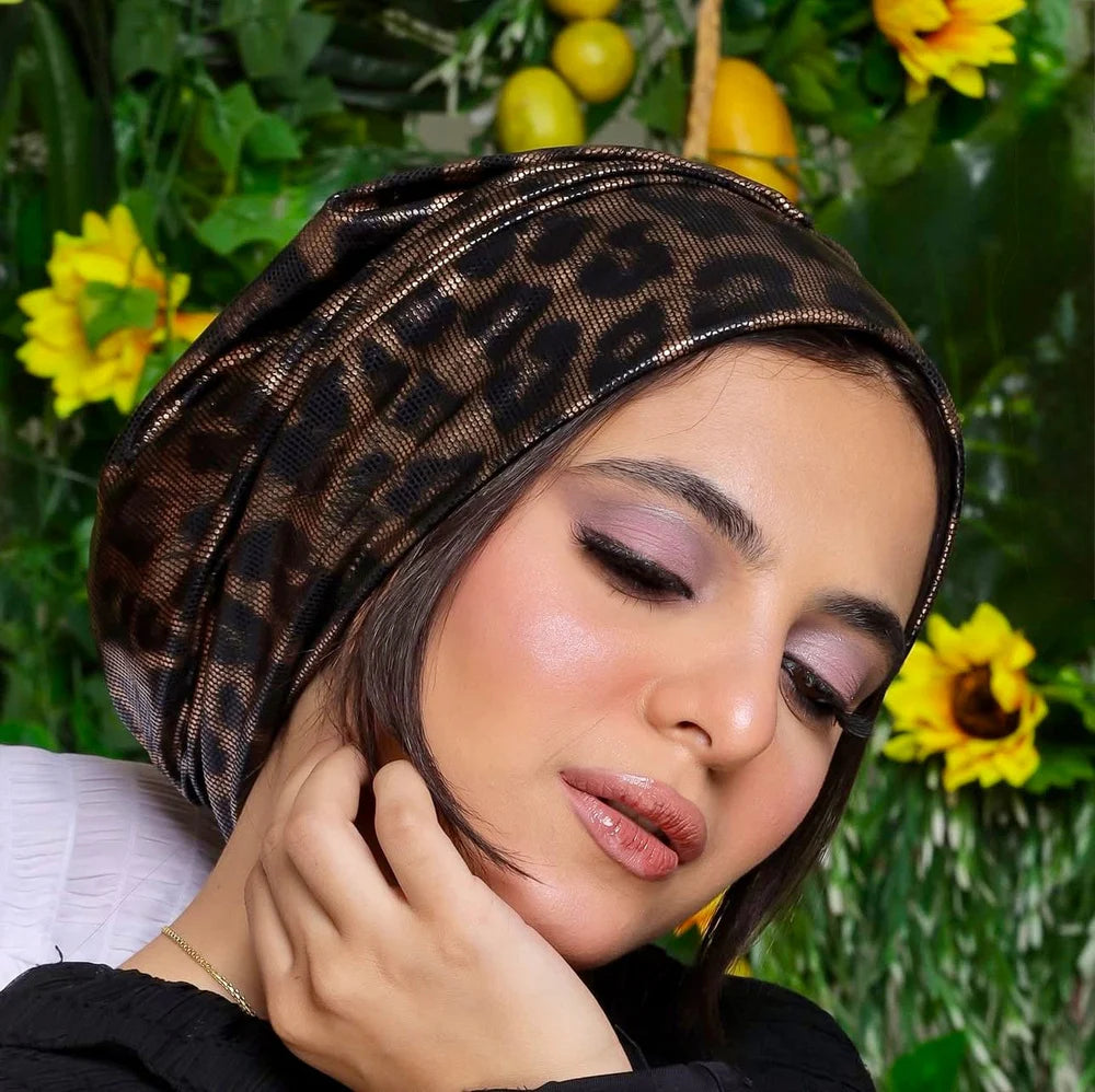 Beanie Metallic - Zwierzęcy wzór