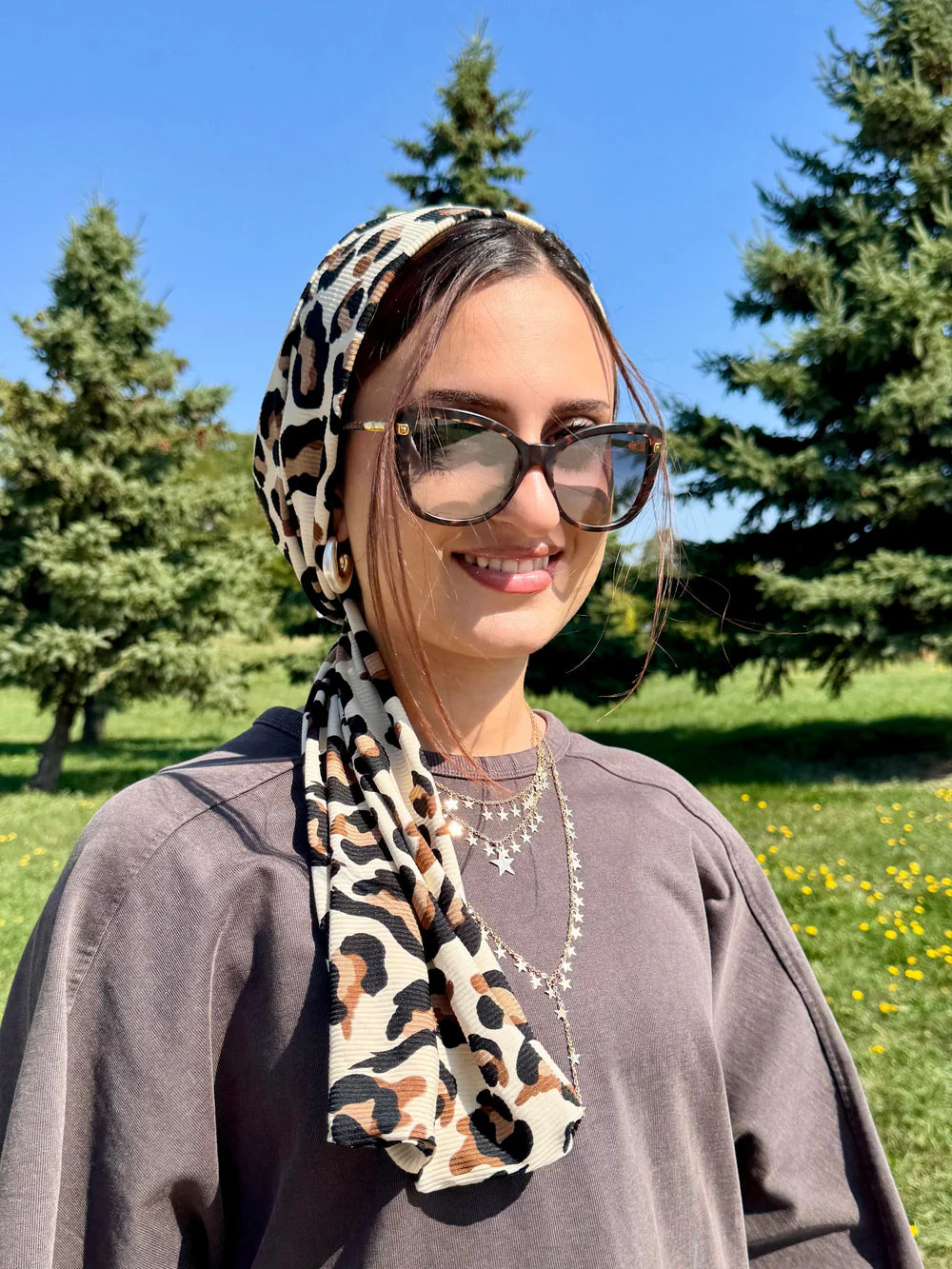 Koszulka żebrowana Beanie Wrap - Drukowana