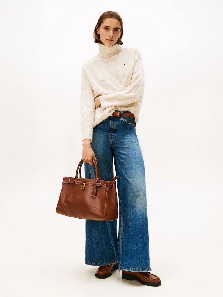 Tommy Hilfiger Cable Knit Soft Wool Relaxed Jumper