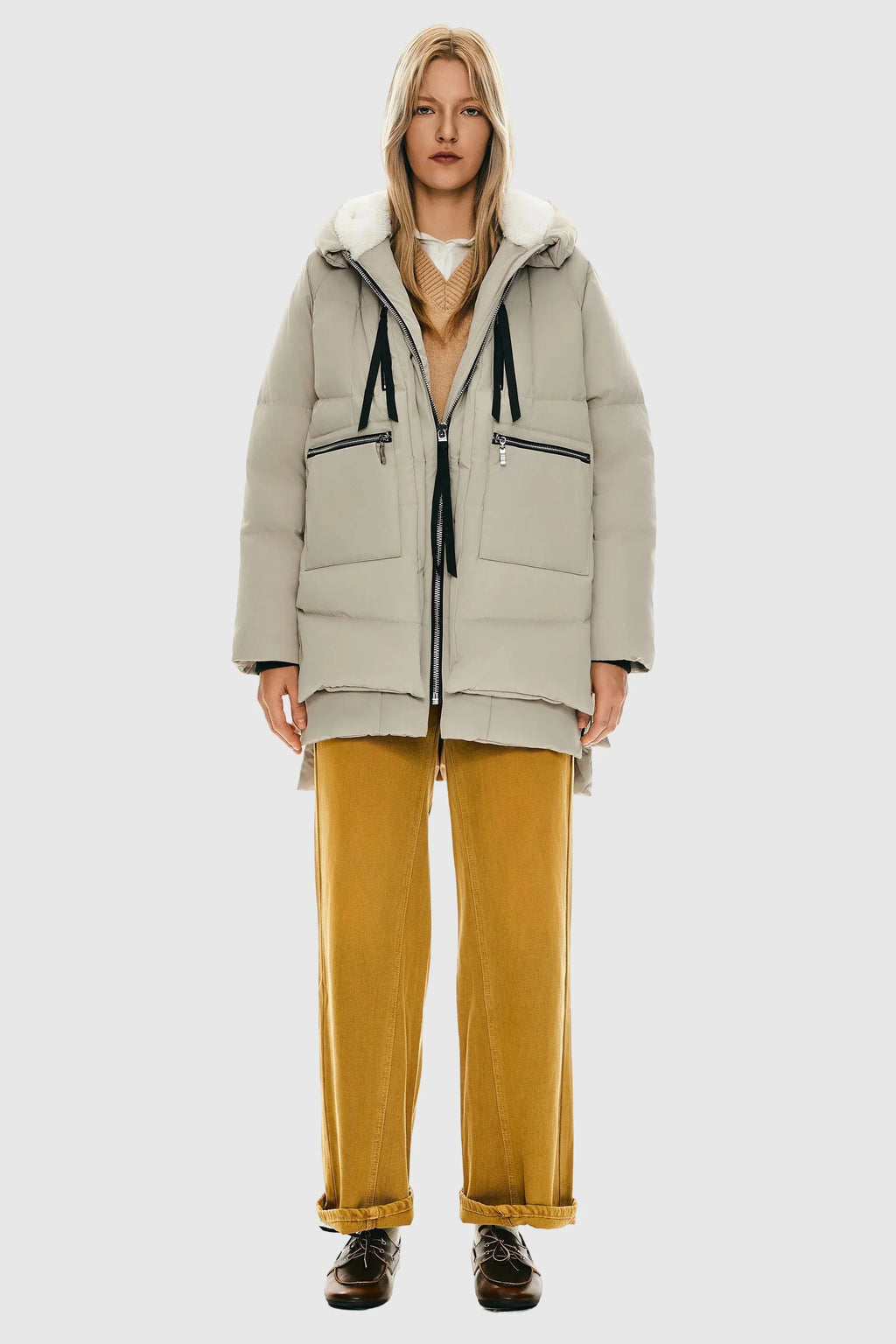 Evara™ Damska Kurtka Puchowa Gruba&nbsp;