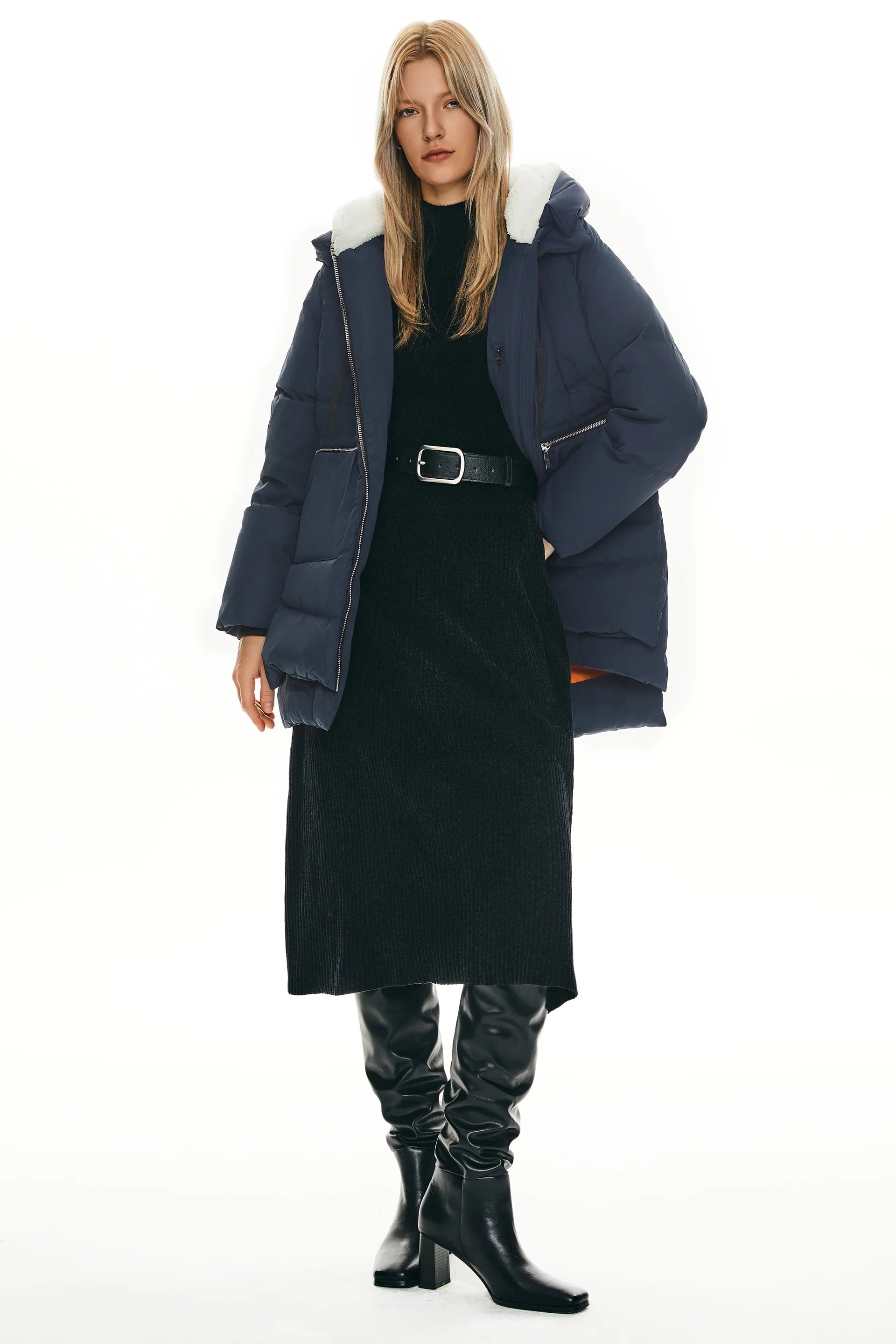 Evara™ Damska Kurtka Puchowa Gruba&nbsp;