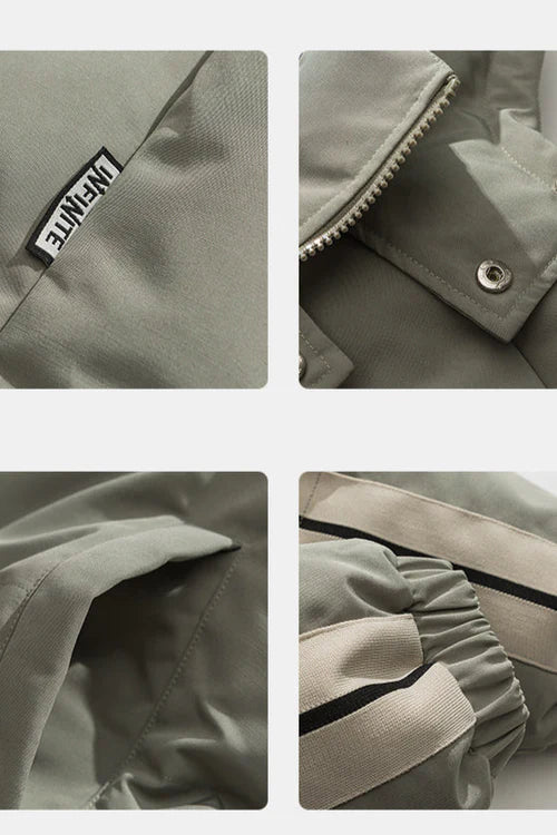 Zimowa, wytrzymała kurtka puchowa z kapturem