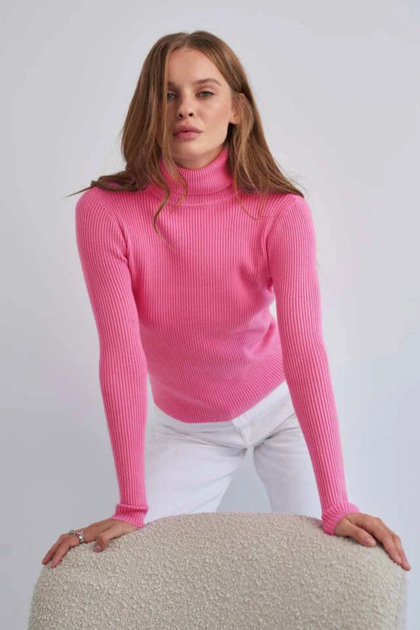 Sweter z golfem Eterna Contour Ribbed