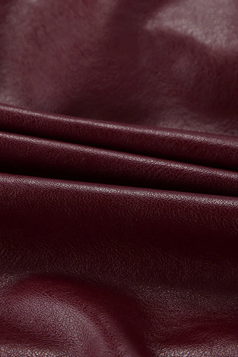 Elegancka, miejska, oversize'owa skórzana kurtka