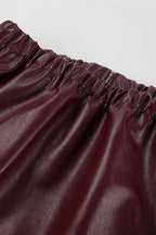 Elegancka, miejska, oversize'owa skórzana kurtka